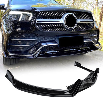 Front Lip For 20-23 Mercedes-Benz GLE53 AMG GLE350 Class Front Bumper Splitter Gloss Black